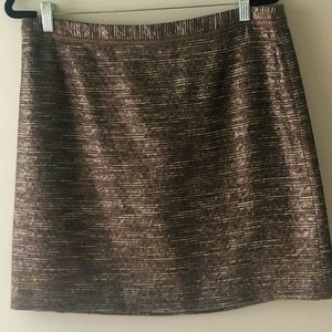 Elie Tahari Gold and Brown Skirt